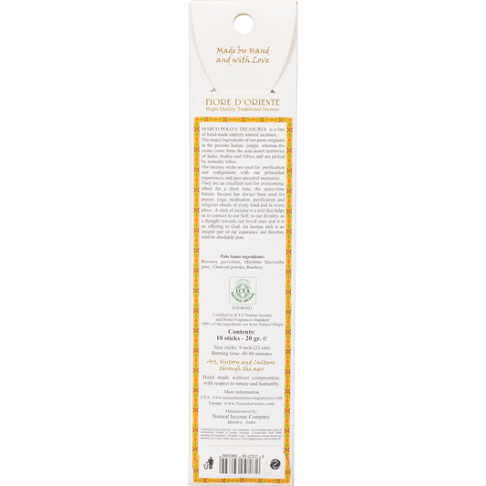 Marco Polo's Treasures Incense Sticks Palo Santo