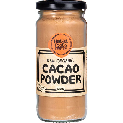 MINDFUL FOODS Cacao Powder Raw Organic 1 x 100g