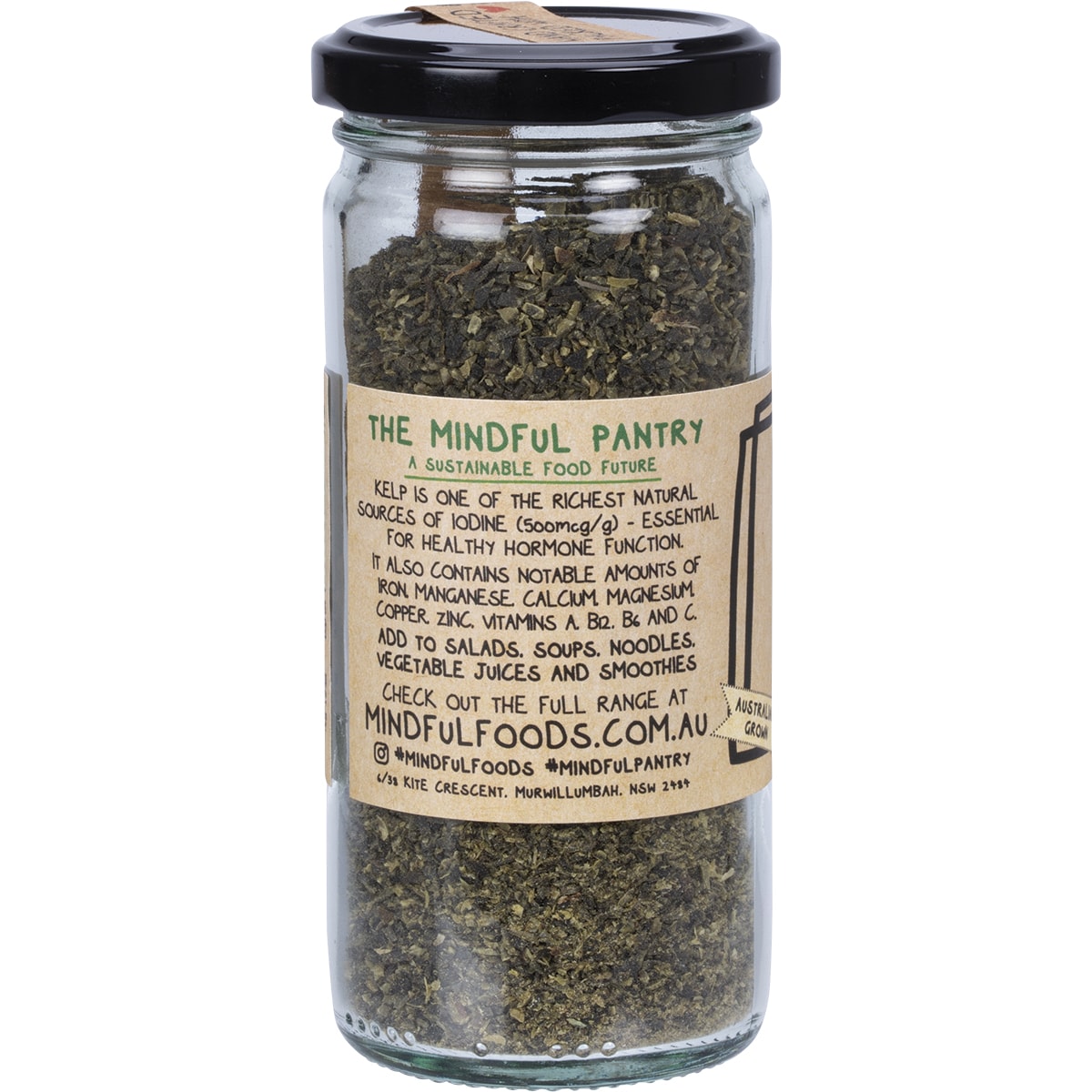 MINDFUL FOODS Kelp Meal Raw Tasmanian 1 x 180g