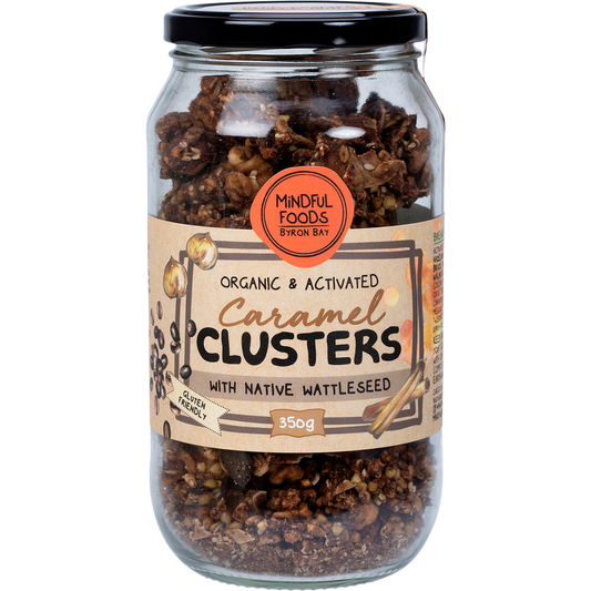 Mindful Foods Caramel Clusters Native Wattle Seed Organic & Activated