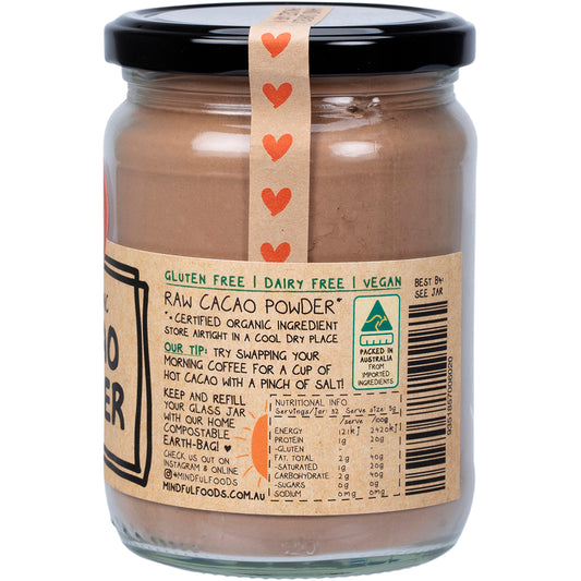 MINDFUL FOODS Cacao Powder Raw Organic 1 x 200g