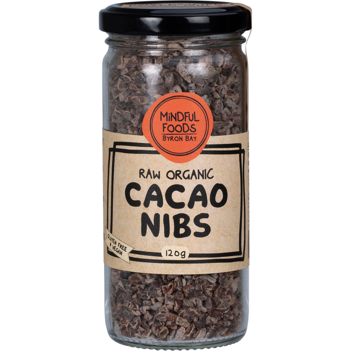 MINDFUL FOODS Cacao Nibs Raw Organic 1 x 120g