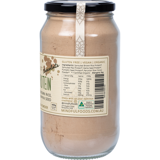 Mindful Foods Stardust Chocolate Plant Protein Powder