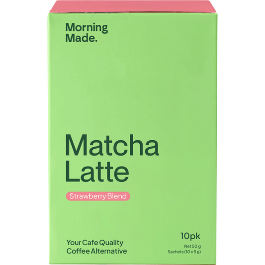 Morning Made Strawberry Matcha Latte Sachets