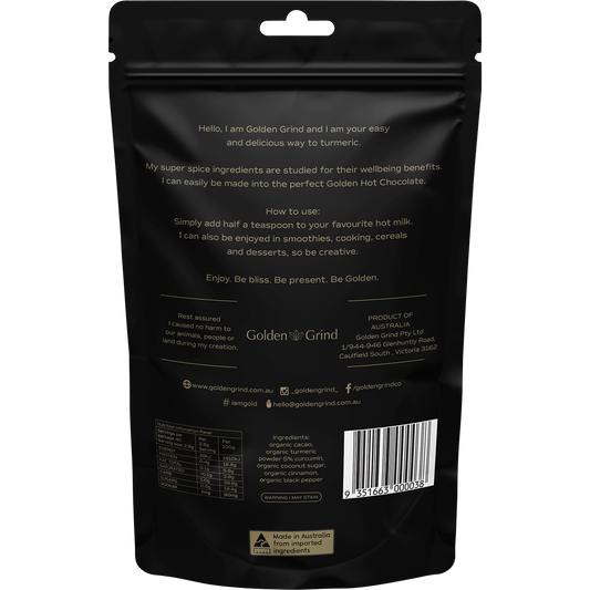 Matcha Maiden Golden Grind Healthy Turmeric Hot Chocolate Blend