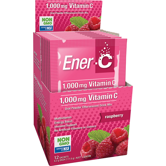 Martin & Pleasance Ener-C 1000mg Vitamin C Drink Mix Raspberry Sachets