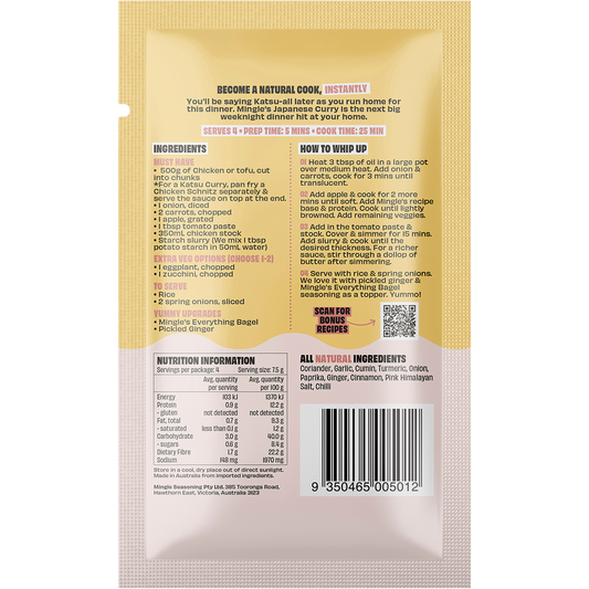 Mingle Japanese Curry All Natural Recipe Base - Box of 12