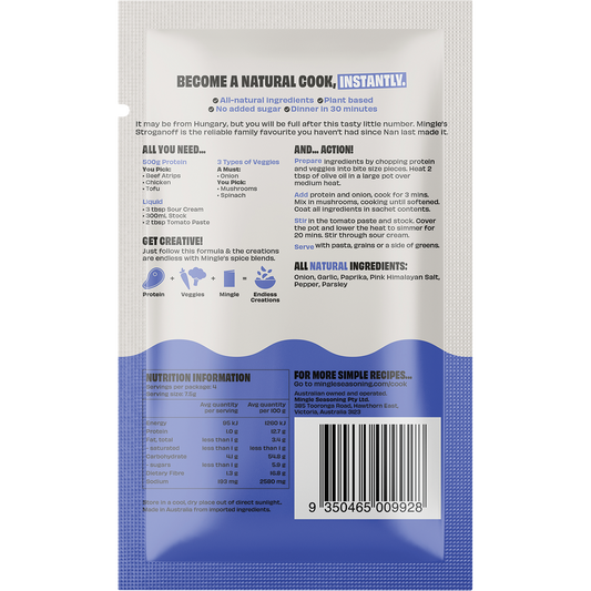 Mingle Stroganoff All Natural Recipe Base - Box of 12