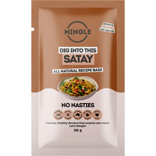 Mingle Satay All Natural Recipe Base - Box of 12