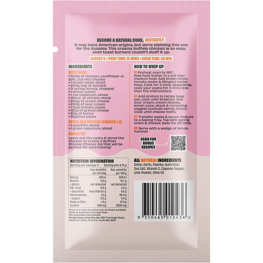 Mingle Buffalo Chicken Bake All Natural Recipe Base - Box of 12