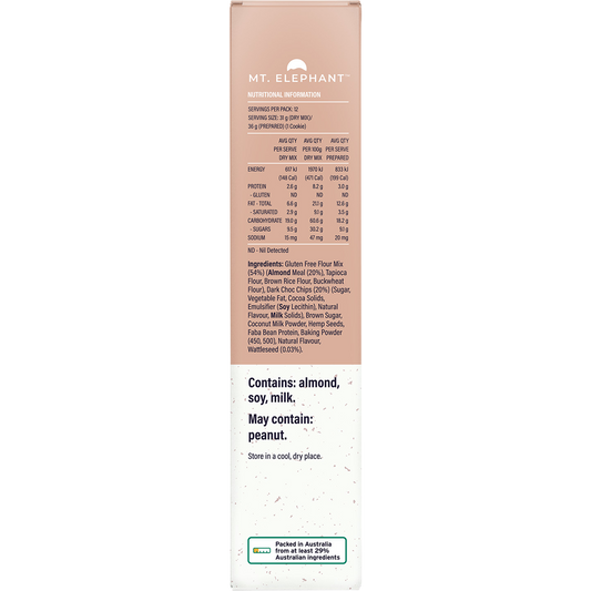 Mt. Elephant Wholefood Cookie Mix Chocolate Chip
