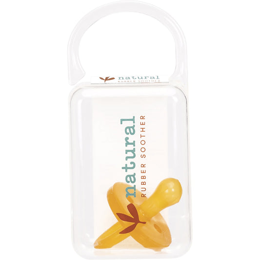 NATURAL RUBBER SOOTHERS Soother Small Rounded 0-3 mths x 1