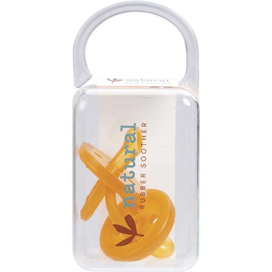 NATURAL RUBBER SOOTHERS Soother Twin Pack Small Orthodontic 0-6 mths 1 x 2pk