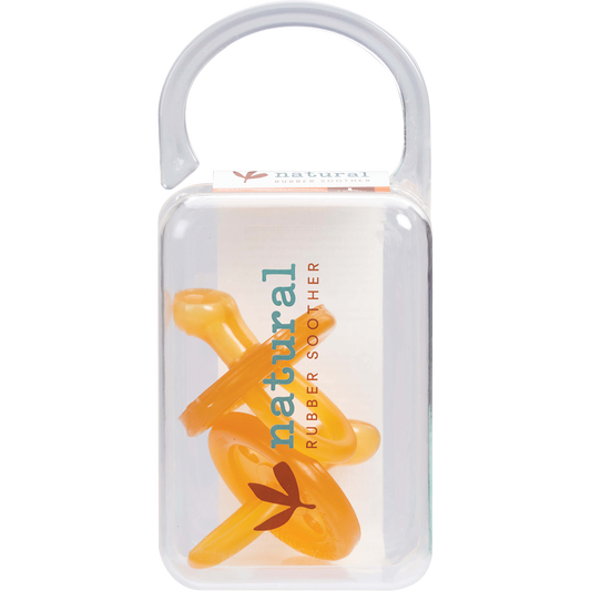 Natural Rubber Soothers Soother Twin Pack Large Orthodontic 6 mths +