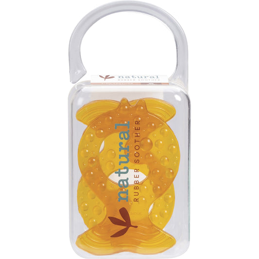 NATURAL RUBBER SOOTHERS Teether Twin Pack Fish 1 x 2pk