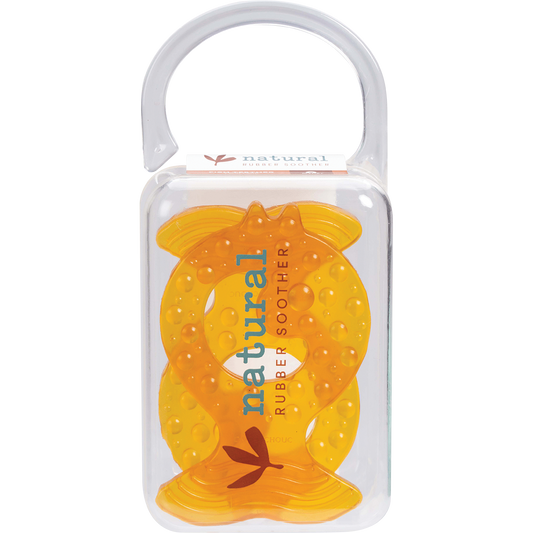 Natural Rubber Soothers Teether Twin Pack Fish