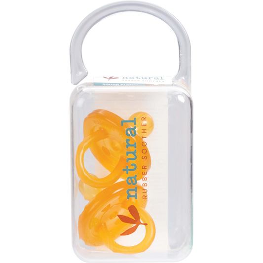 Natural Rubber Soothers Soother Twin Pack Small Rounded 0-3 mths