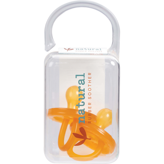 Natural Rubber Soothers Soother Twin Pack Medium Rounded 3-6 mths