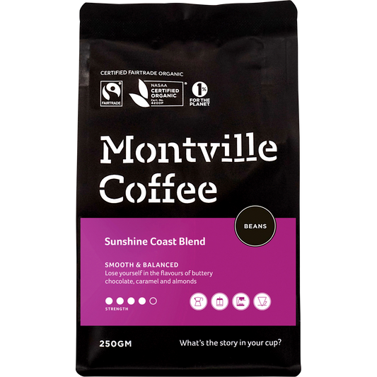 Montville Coffee Coffee Beans Sunshine Coast Blend 250g
