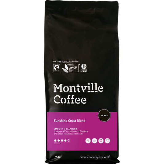 Montville Coffee Coffee Beans Sunshine Coast Blend 250g