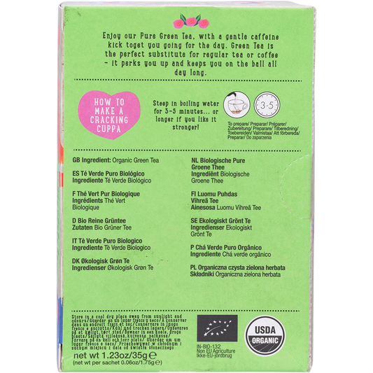 Ministry of Tea Organic Pure Green Tea Bags