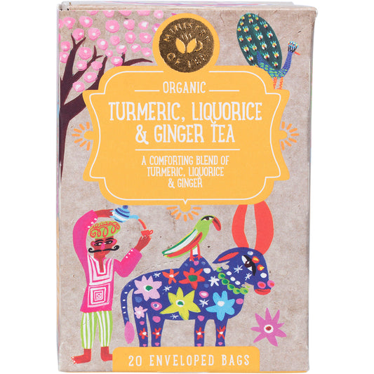 MINISTRY OF TEA Organic Turmeric, Liquorice & Ginger Tea Tea Bags 1 x 20pk