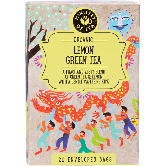 Ministry of Tea Organic Lemon Green Tea Bags