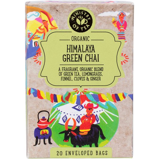 Ministry of Tea Organic Himalaya Green Chai Tea Bags
