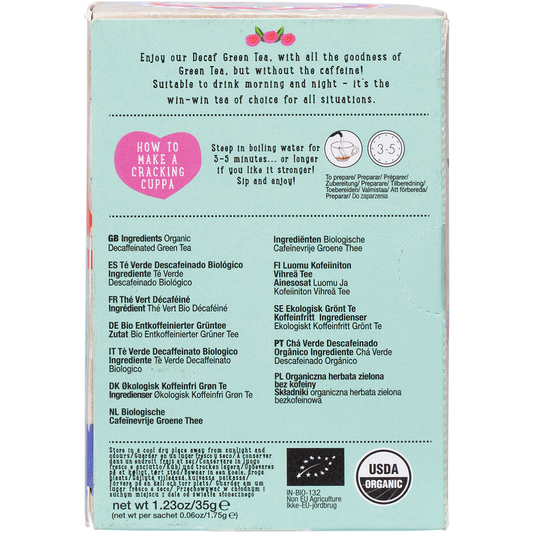 Ministry of Tea Organic Decaf Green Tea Bags