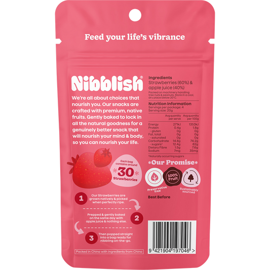 Nibblish Gently Baked Strawberry