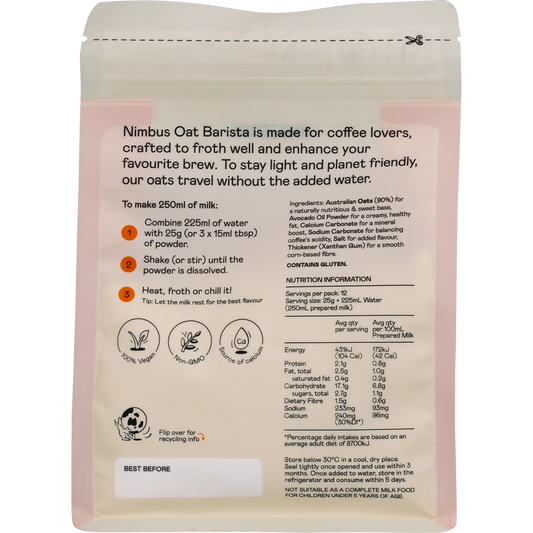 Nimbus Oat Barista Milk Powder