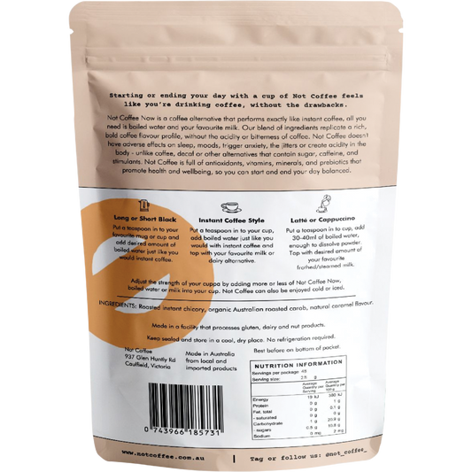 Not Coffee Instant Coffee Alternative Caramel