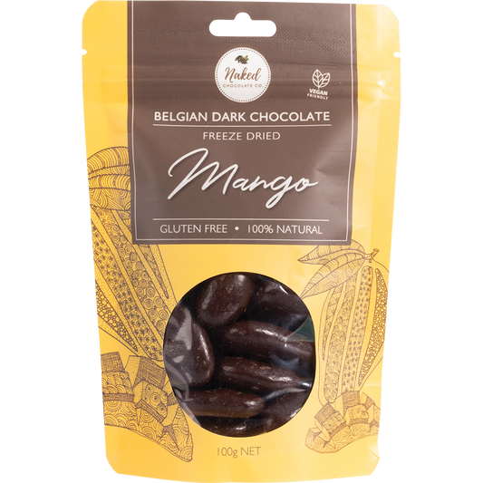 Naked Chocolate Co Freeze Dried Mango Dark Chocolate