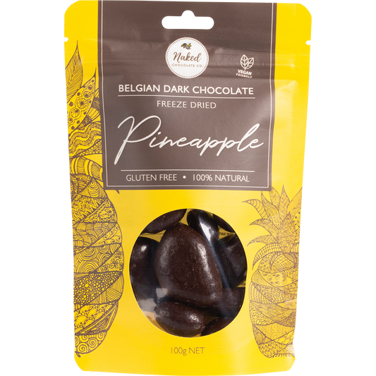 Naked Chocolate Co Freeze Dried Pineapple Dark Chocolate