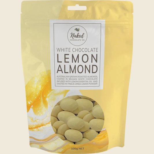 Naked Chocolate Co Lemon Almond White Chocolate