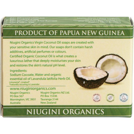 Niugini Organics Virgin Coconut Oil Soap Lavender