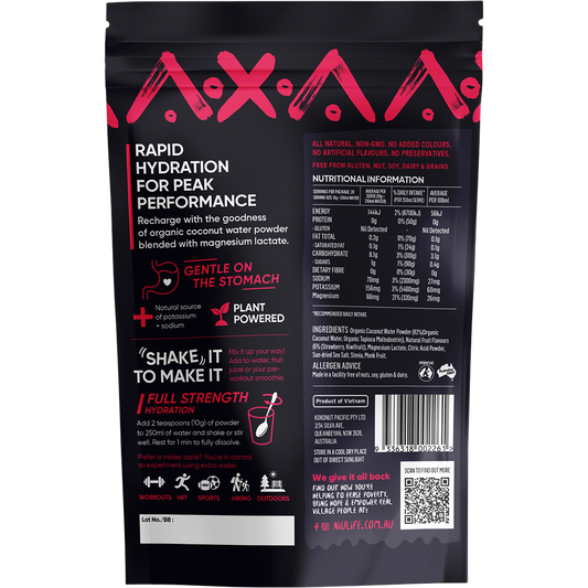 Niulife Hydrate Electrolyte Powder Kiwifruit & Strawberry