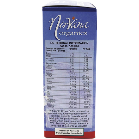Nirvana Organics Himalayan Salt Fine