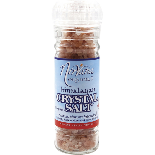 Nirvana Organics Himalayan Salt Granules Glass Grinder
