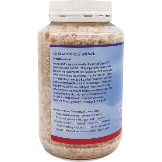 Nirvana Organics Himalayan Crystal Salt Detox Bath Soak