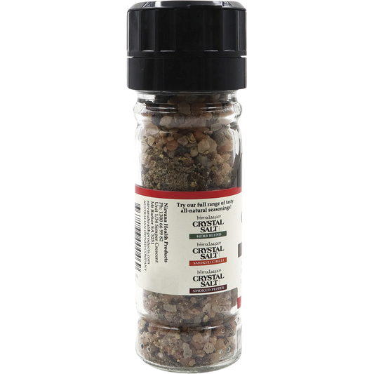 Nirvana Organics Himalayan Salt Pepper Glass Grinder
