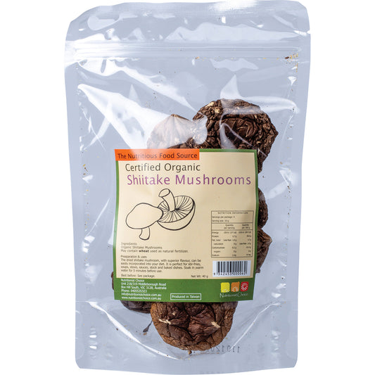 NUTRITIONIST CHOICE Shiitake Mushrooms 1 x 40g