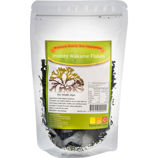 NUTRITIONIST CHOICE Sea Vegetables Wakame Flakes 1 x 50g