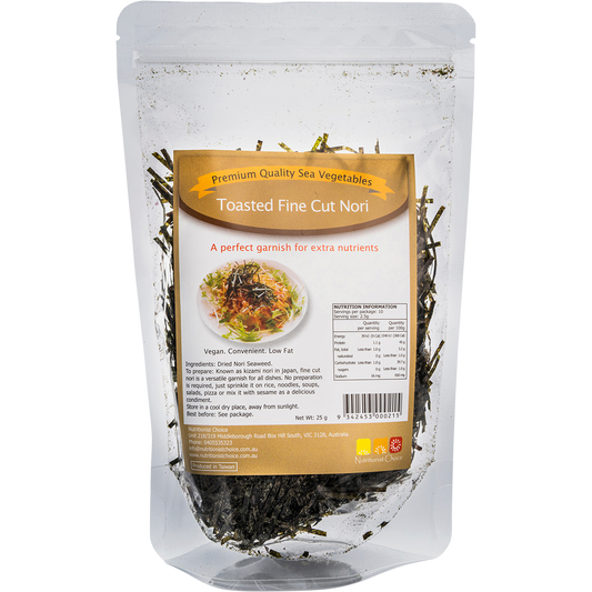 Nutritionist Choice Sea Vegetables Toasted Fine Cut Nori