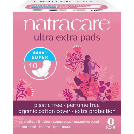 Natracare Ultra Extra Pads Super (Wings)