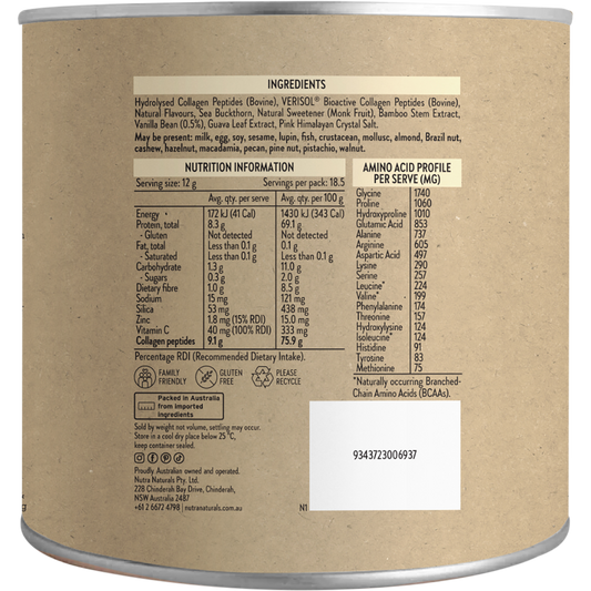 Nutra Naturals Collagen Beauty Vanilla