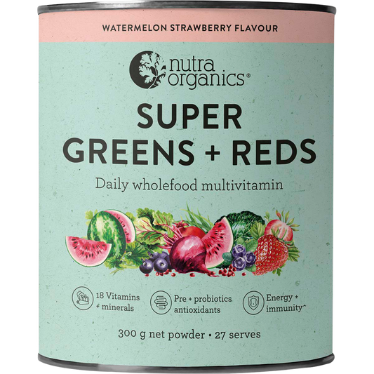 Nutra Naturals Super Greens + Reds Watermelon Strawberry