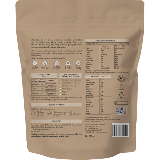 Nutra Naturals Organic Whey Protein Chocolate