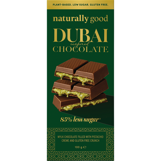 Naturally Good Dubai Inspired Chocolate Block - Box of 14