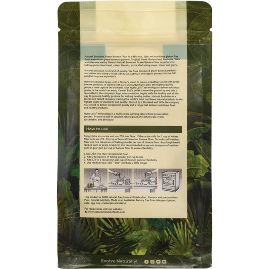 Natural Evolution Green Banana Baking Flour Green Banana
